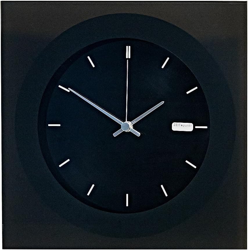 Amazon Com Zeitpunkt Modern Wall Clock With Quartz Movement From Zeit Punkt Home Kitchen