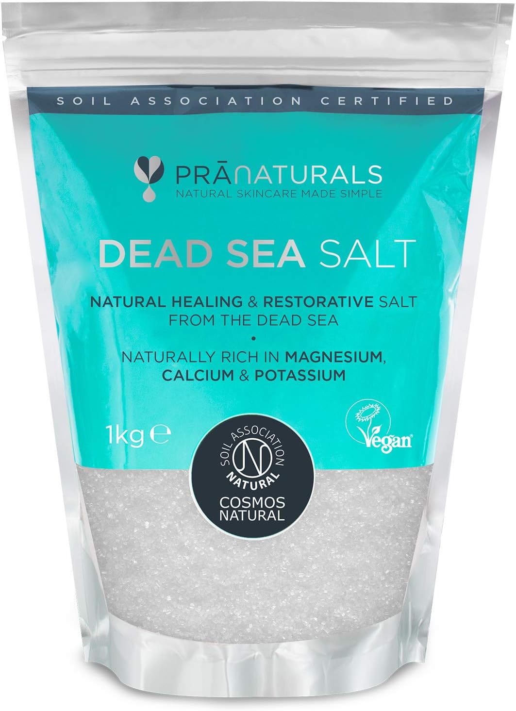 PraNaturals Dead Sea Salt, Bath Soak Rich In Natural Minerals Magnesium