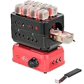minkah Charcoal Burner 3D 360&deg; Faster Heating Electric Stove Coconut Coal Starter 2 Heating Zones with Stainless Detachable Tongs, 1200W High Power Cube Coil Multipurpose Turbo Burner Fire Starter
