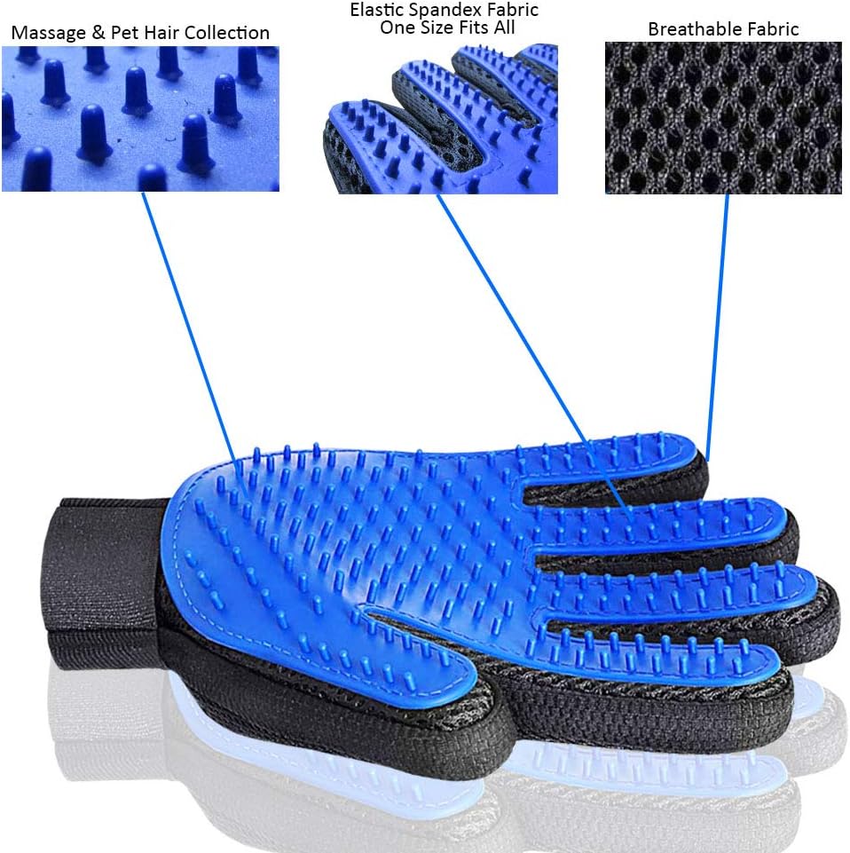 Rabbitton Roller Pet Hair Remover – Dog Hair Remover and Cat Hair Remover. Best Fur Remover to Make Couch Cleaner and More. Gift, a Pair of Pet Grooming Gloves are Included.