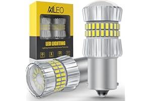 AILEO 1156 LED Bulb White 6500K,2024 Upgrade 500% Brighter Unique 1:1 Design,1156A 7506 3497 1141 P21W 1003 BA15S LED Bulbs with Projectors, for Back Up Reverse Lights and Brake Tail Lights DRL,2 PCS
