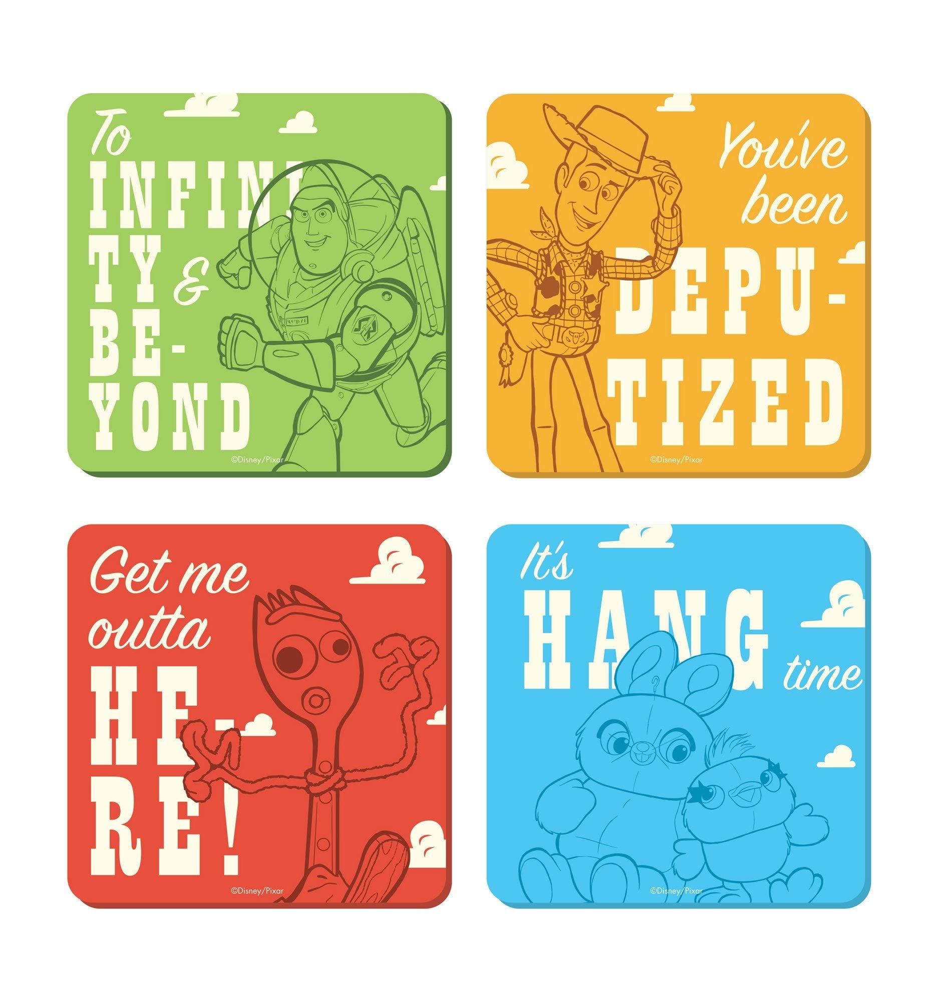 Coasters Set of 4 - Toy Story (Characters)