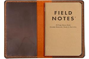 Turbosnail Leather Journal Cover for Moleskine Cahier Notebook Pocket size 3.5" x 5.5" Field Notes Cover Personalized Gift Re