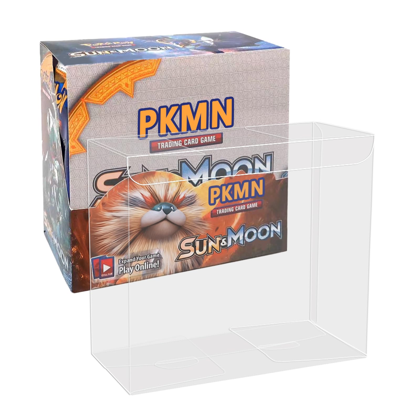 Photo 1 of 10 Packs Booster Box Case Clear Storage Box Display Case for PKMN Booster Box