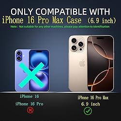 FRLMOOES for iPhone 16 Pro Max Case with 2 Screen