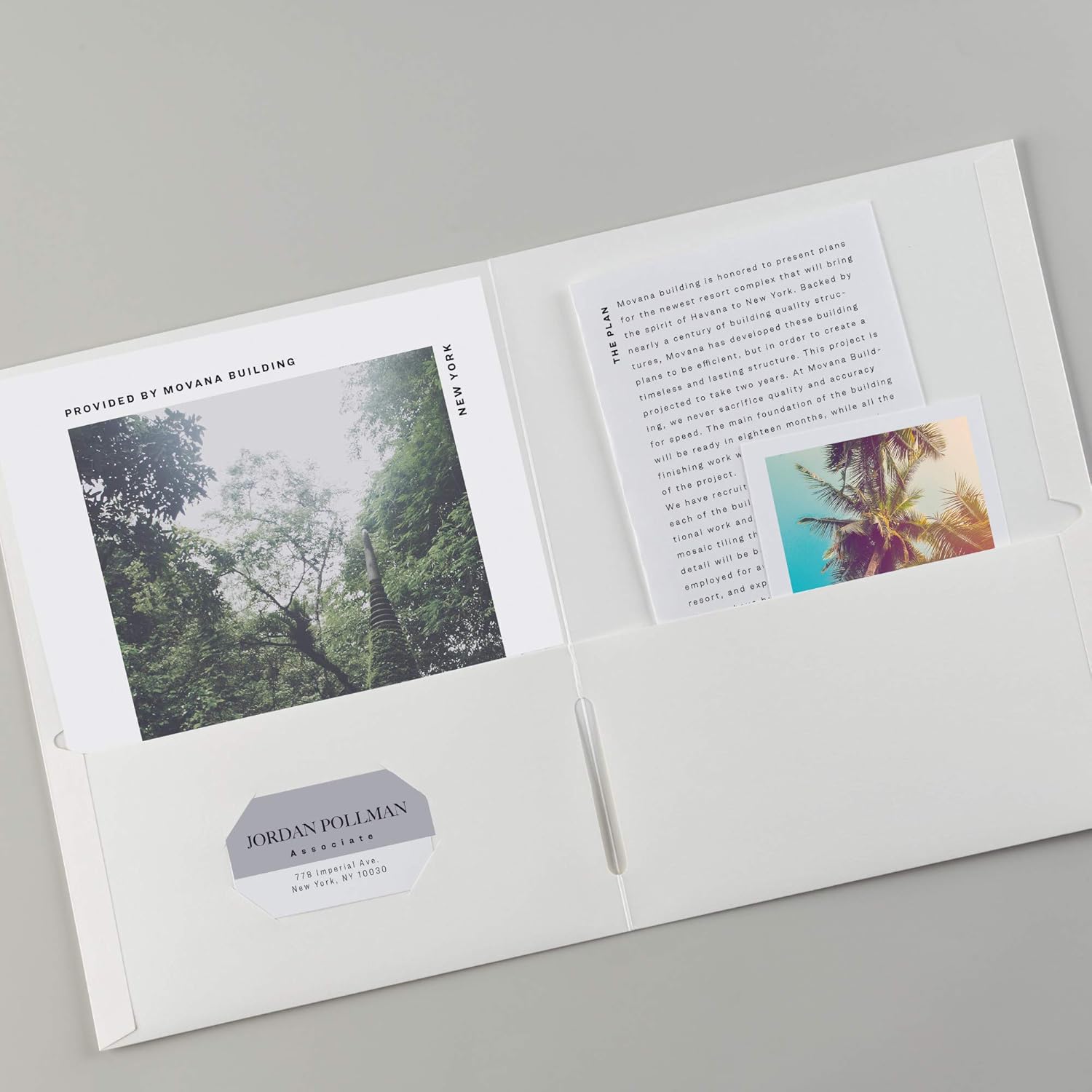 AVERY Two Pocket Folders, Holds up to 40 Sheets, Business Card Slot, 25 White Folders (47991) : Photo Presentation Portfolios : Office Products