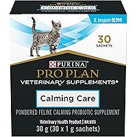 Purina Pro Plan Veterinary Supplements Calming Care Powdered Cat Calming Probiotic - 1 g Sachet (30 Pack)