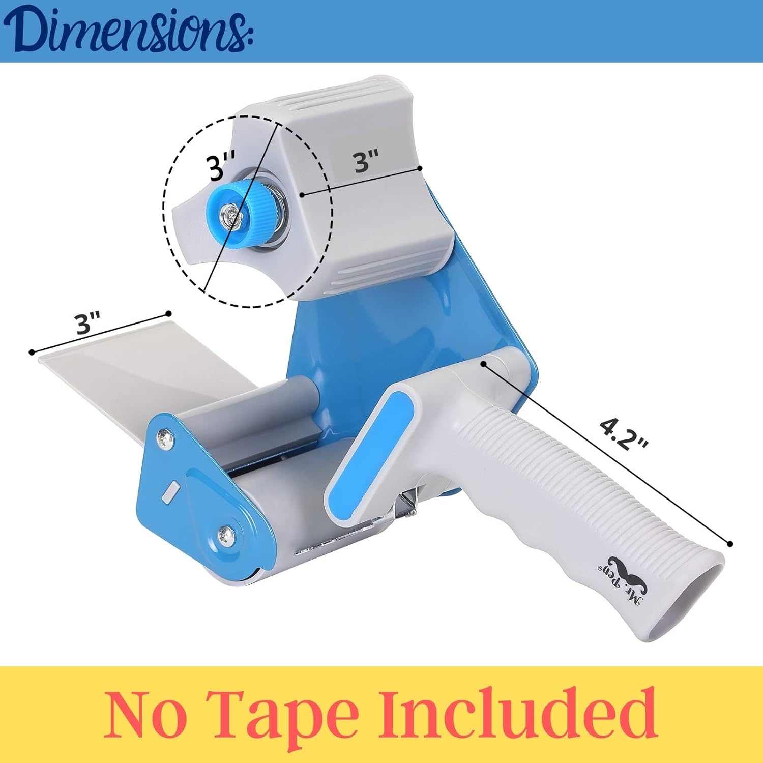 Mr. Pen- Tape Gun, Packing Tape Dispenser, 3 inch Core, Tape Dispenser Gun, 3 inch Tape Gun Dispenser, 3 inch Packing Tape Gun, Heavy Duty Tape Dispenser, Shipping Dispenser, Packaging Tape Dispenser: Industrial & Scientific
