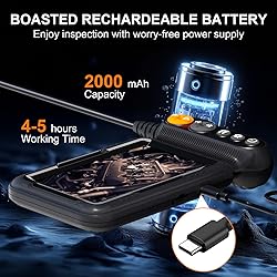Endoscope Camera with Light, 5-inch Dual Lens 1920P
