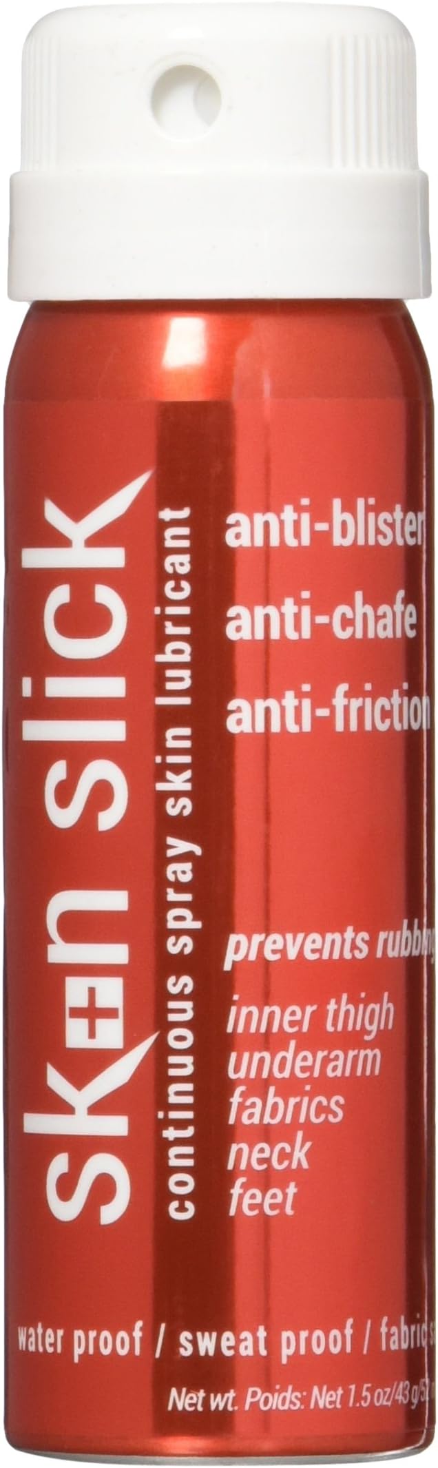 SKIN SLIDE Anti-Chafe Continuous Spray Skin Lubricant, 1.5 Ounce