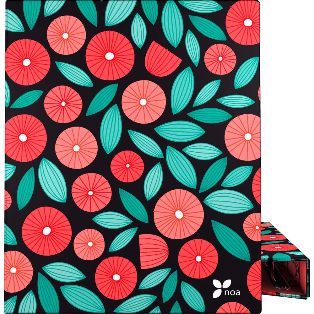 Grafoplás 88141961 A4 Ring Binder, 4 Mixed Rings 25 mm, Noa Globe Design