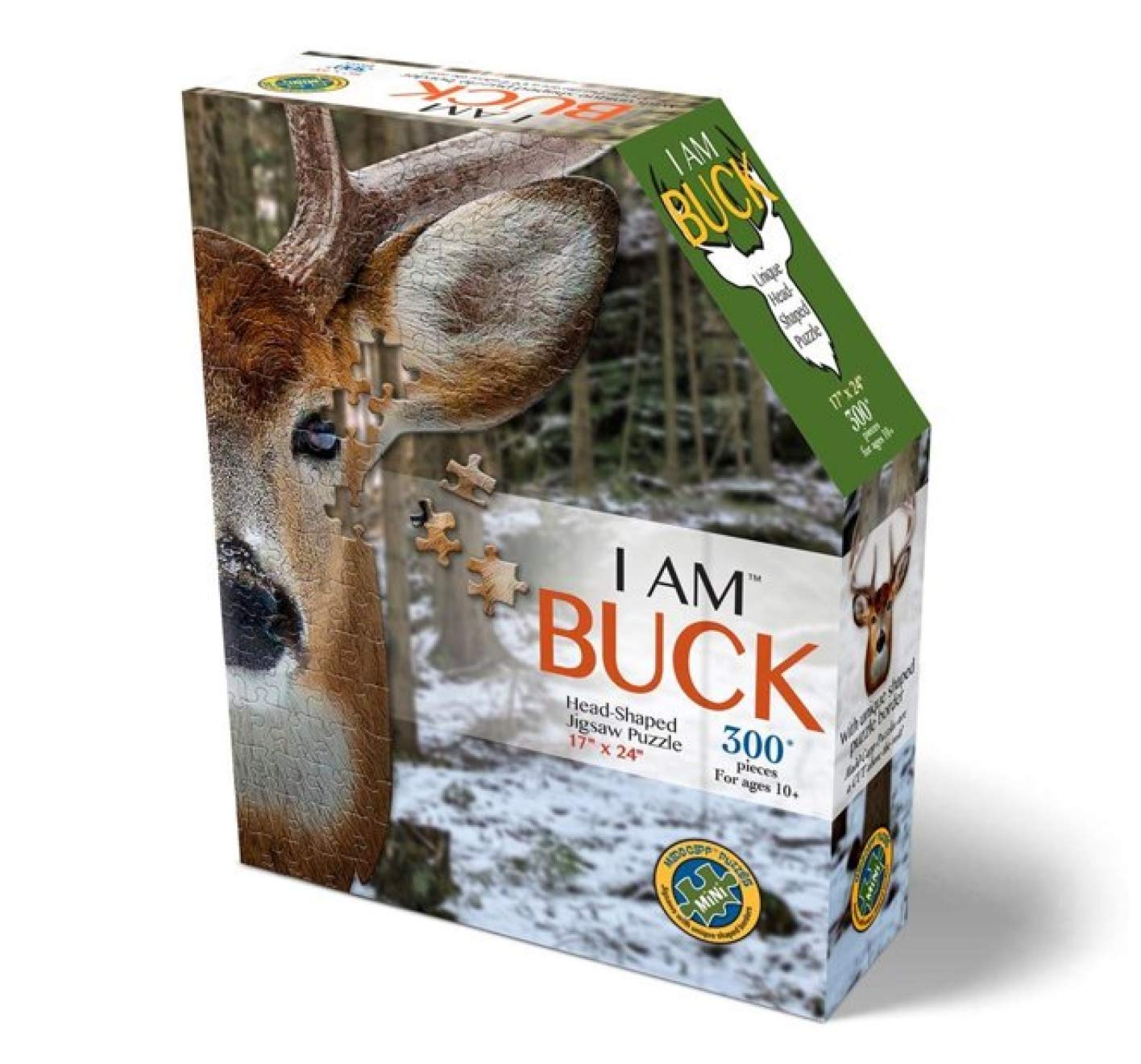 Madd Capp Shape Puzzle Mini Contour Puzzle Deer 300 Pieces for Kids and Adults