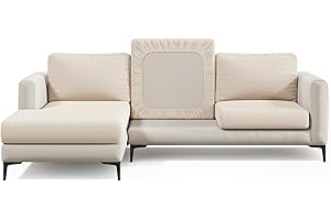Nolan Interior Magic Sofa Cover - Classic Pet-Proof Sofa Seat Cover - Small, Ivory Beige - Easy Installation, Stain Resistant, Machine Washable, Stretchy Covers for Sectional Couches and Sofas