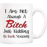 5Aup Christmas Gifts Funny Quote Coffee Mug, Novelty Ceramic Cups 11Oz, Unique Birthday and Holiday Gifts for Her, Women