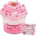 Keemanman Slime Kit - 3 Pack Jelly Cube Clear Crunchy Slime With Charms, Stress Toy Gift For Kids