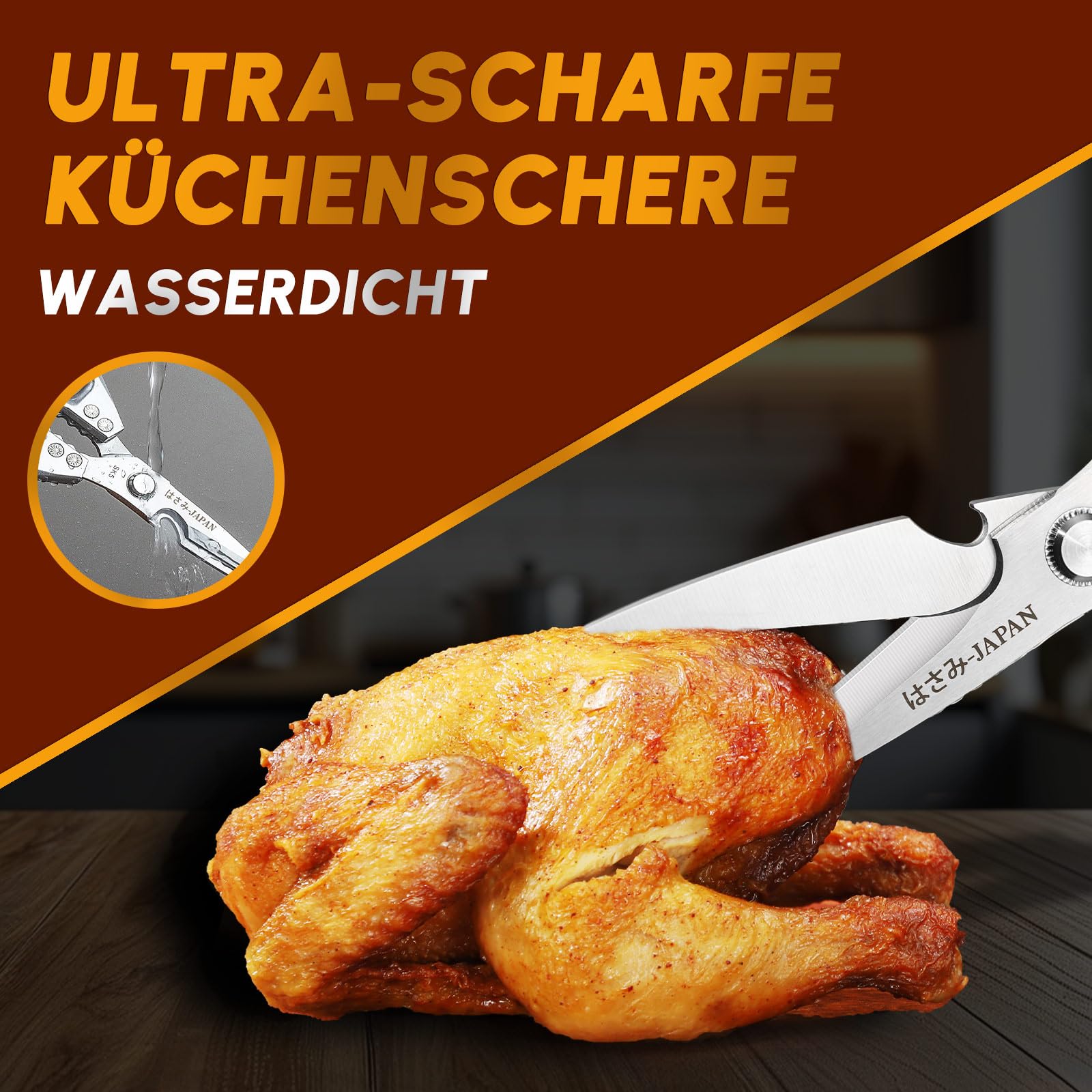 Dream Reach Küchenschere Set,Hochleistungs Geflügelschere, Scharf Küchenschere für Fleisch,Hühnerknochen und Pute Geschenke für Mama 2