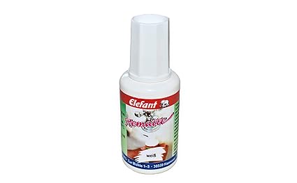 Remalle Emaille Paste Emaillepaste Emaillelack Reparaturlack von Elefant, in schwarz oder Weiss, je 20 ml (Weiss)