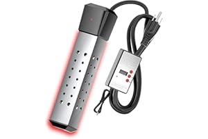 Ganggend 2000W Immersion Water Heater, Electric Portable Water Heater with Constant Temperature Mode, Built-in Digital LCD Th