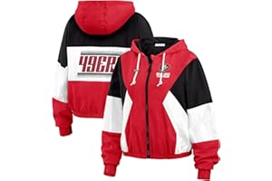 WEAR by Erin Andrews Women's NFL Color Block Full-Zip Windbreaker Jacket