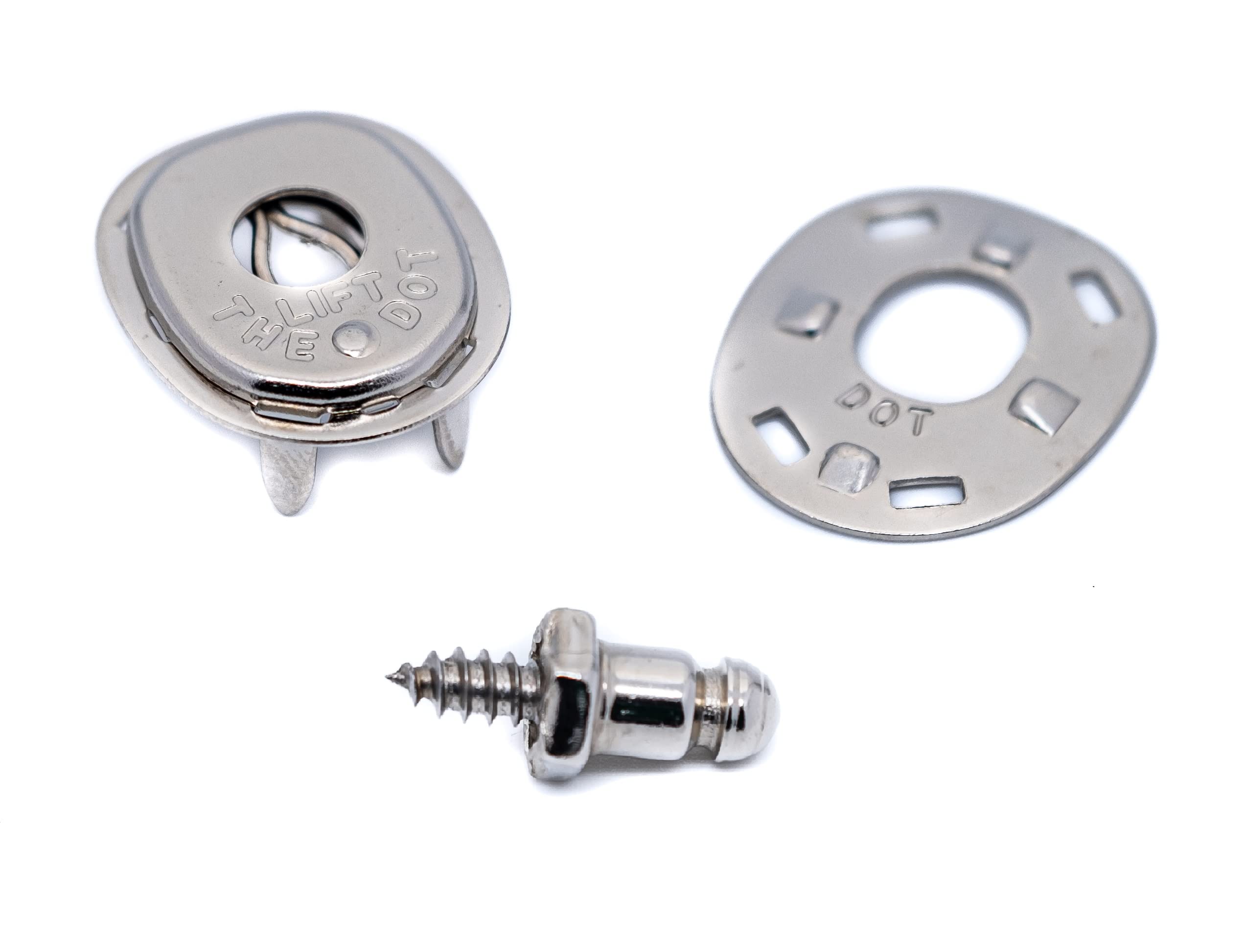 Pack of 5 - Lift The dot kit Socket and Plate, Screw Studs with 3/8" Thread Boat Canopy Canvas Cover