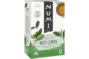 Numi Tea Rainforest Green Tea Supplement, Mate Lemon, 18 Count