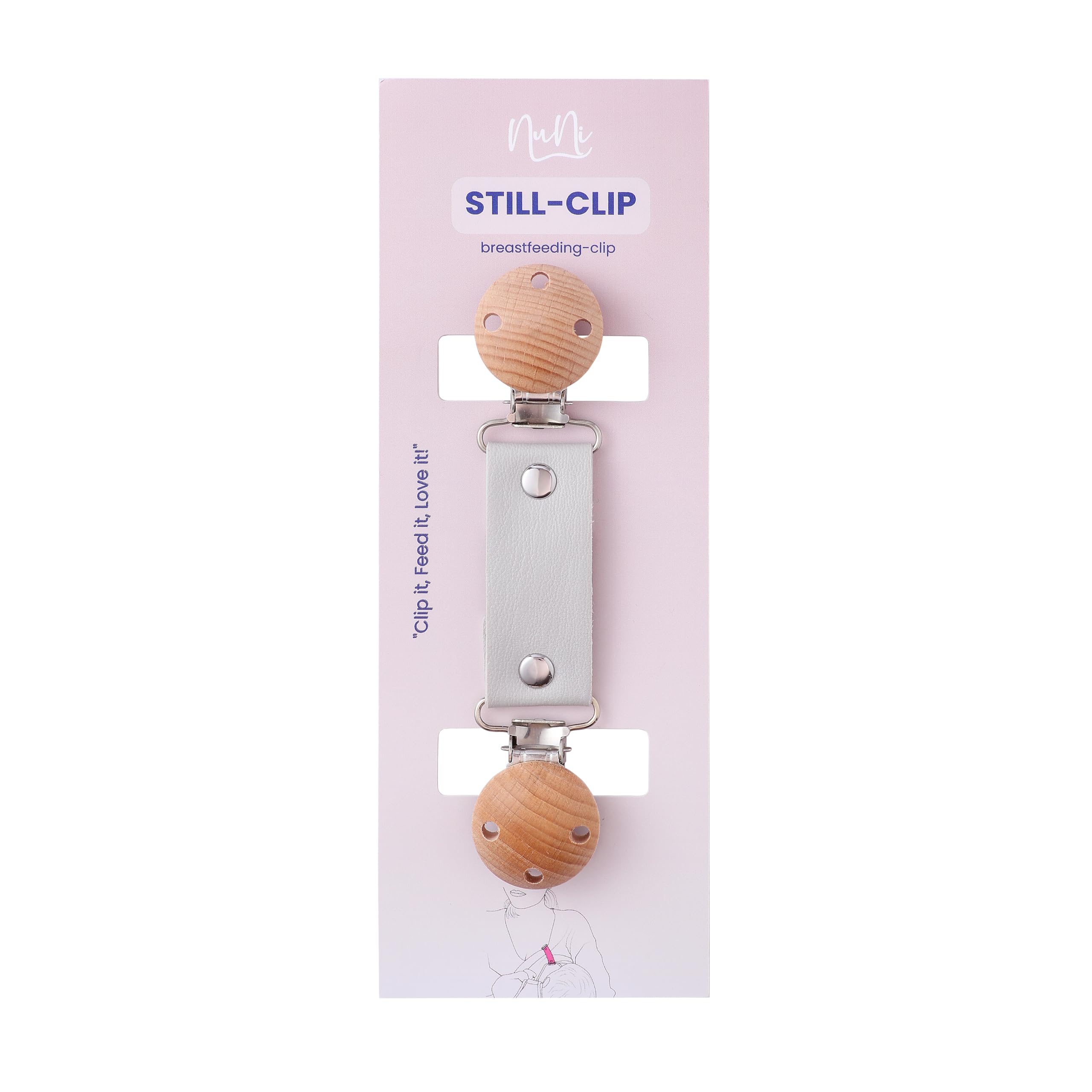 NuNi Nursing Clip Pullover Clip Clothing Clip for Hands-Free Comfortable Breastfeeding Safe for Mother and Baby