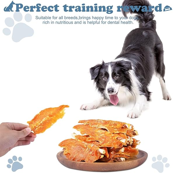 PAWANT CHICKEN JERKY WITH TWIST RAWHIDE STICKS PUPPY TRAINING SNACKS DOG CHEWS TREATS 0.5LB/227G