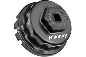 Bitiontry Oil Filter Wrench for Toyota Oil Filter Tool Oil Filter Cap Wrench Removal Tool 64mm for Lexus, Camry, 4 Runner, Tundra 2.5-5.7L Engine