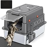 XXXL Extra Large Stainless Steel Litter Box with