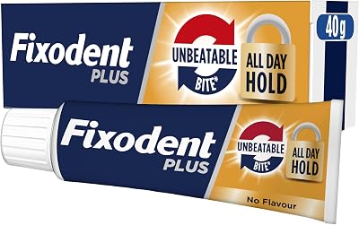 Fixodent Plus Unbeatable Bite Denture Adhesive Flavour Free 40g