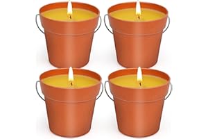 AOTTOM Citronella Candles Outdoor - 4 Pack Citronella Candles for Home Patio, Natural Soy Wax Lemongrass Candle Bulk for Outside Garden Yard Balcony, Summer Camping Candle for Indoor Outdoor Backyard
