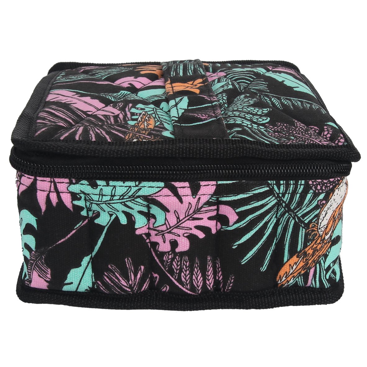 Essential Oils Storage - pureGLO 30 Bottle Essential Oil Carrying Case - Essential Oil Organizer Bag Travel Carrier Holds 5ml, 10ml, 15ml Vials - Holder for Young Living & Doterra Containers Floral