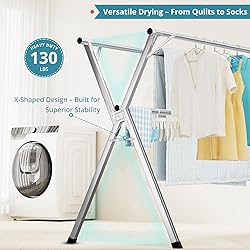 JAUREE 63 Inches Clothes Drying Rack, Drying Rack