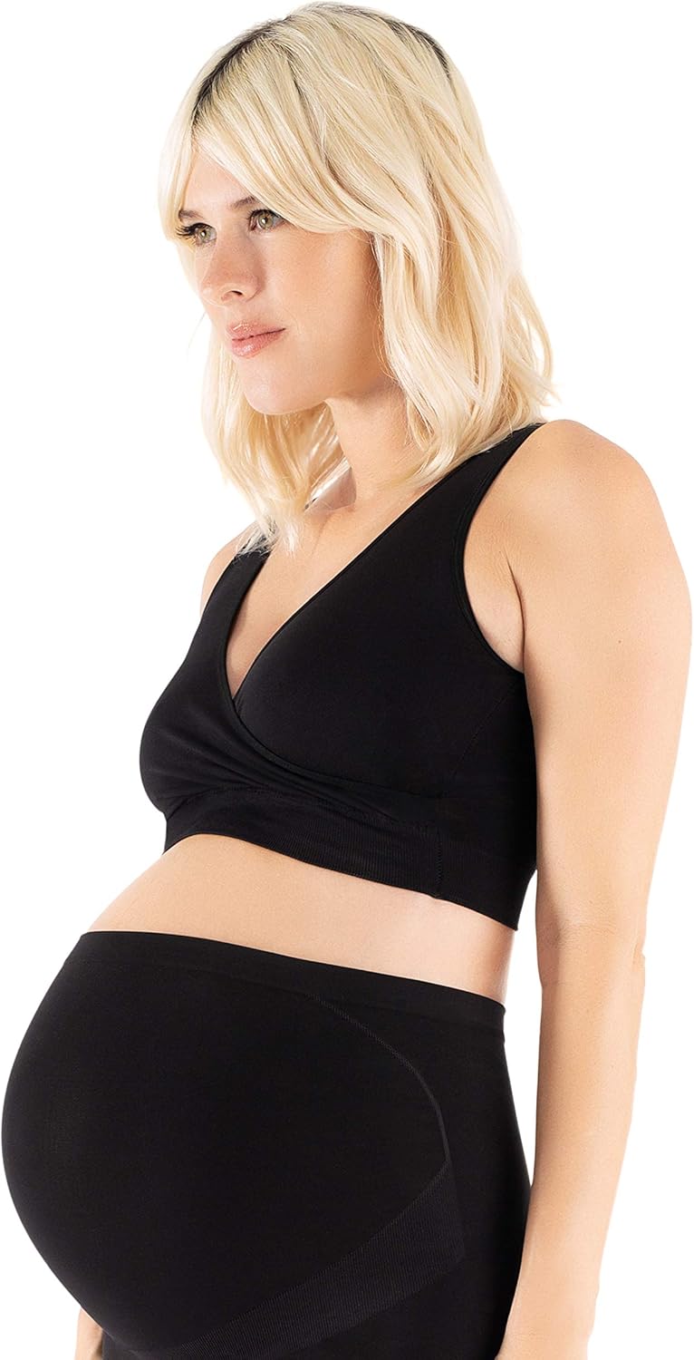 Belly Bandit BEFORE, DURING, & AFTER MATERNITY/NURSING BRA,XL,Black Amazon.ca Clothing