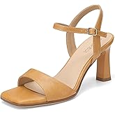 SLXCHBSL Women’s Strappy Heeled Sandals Block Heel Open Toe Sandals Ankle Strap Dress Heels for Casual Wedding Party