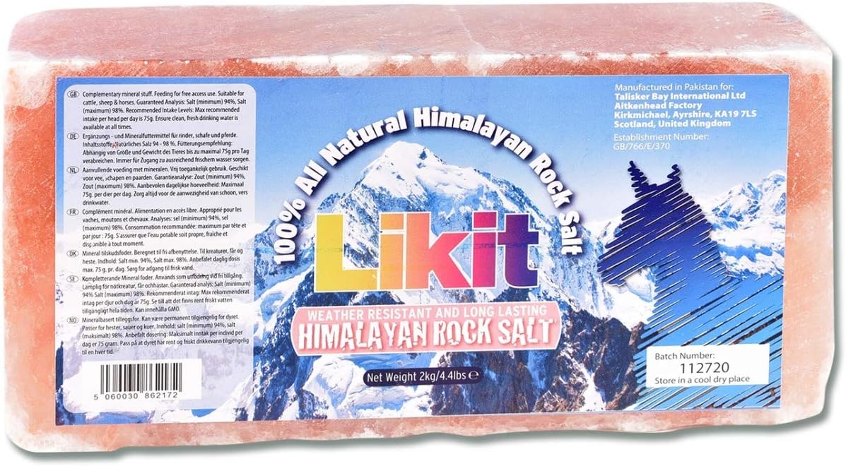 Likit Himalayan Rock Salt Lick Brick - Clear, Standard