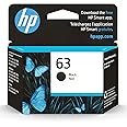 HP 63 Black Ink Cartridge | Works with HP DeskJet 1112, 2130, 3630 Series; HP ENVY 4510, 4520 Series; HP OfficeJet 3830, 4650