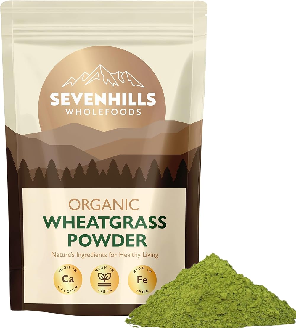 Sevenhills Wholefoods Organic Wheatgrass Powder Europe 500g