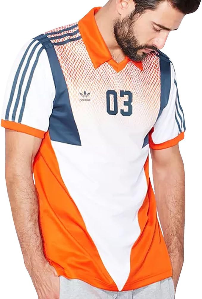 adidas Originals Mens Football Jersey Top XS Orange Clothing
