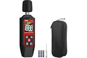 BINTA Decibel Meter, Digital Sound Level Meter with A/C Weighted, Portable SPL Tester 30-130dB Noise Measure with Backlit LCD
