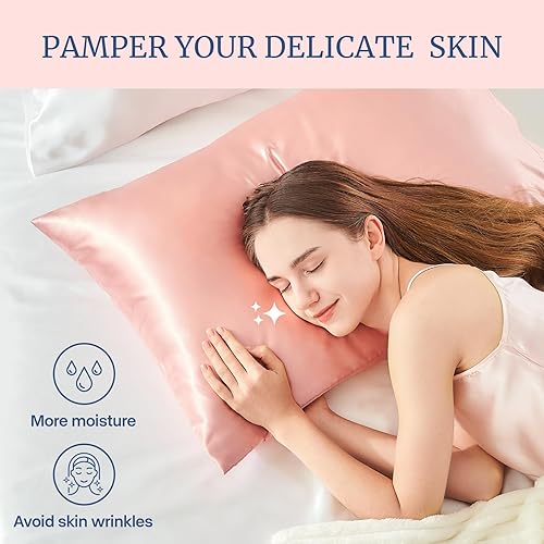 BEDELITE Satin Pillowcase for Hair and Skin, Super Soft and