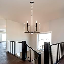 ZUYURT Modern Black Chandelier for Dining