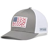 Columbia Unisex Adult PFG Logo Mesh Ball Cap | Breathable, Mesh Back Ventilation, Classic Fit