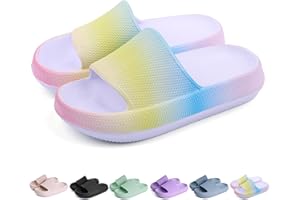 FJWYSANGU Kids Cloud Slides丨Boys Girls Bathroom Shower Sandals丨Open Toe Thick Sole Slip on Slippers丨Summer Non-slip Beach Pool Shoes