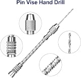 Linkstyle Mini Hand Drill Set 0.3-1.6 mm with 20 Twist Bits HSS Vise view 4