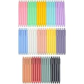 YYaaloa 70pcs Cute Pens Black Gel Ink Pens Retractable 0.5mm Gel Pens Bullet Point Nice Gifts Fun Pens for Women Office Suppl