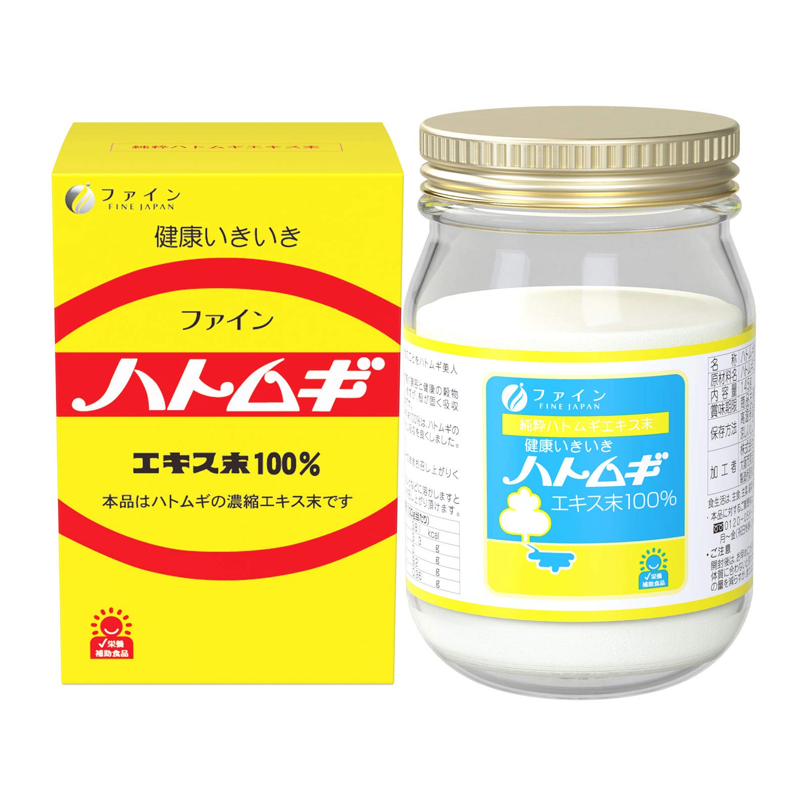 ファイン(FINE JAPAN) ファイン ハトムギ ハトムギエキス末100% 計量スプーン付 145g 酵素分解処理製法 国内生産商品画像