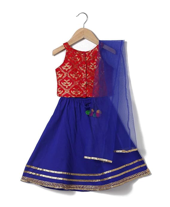 By FBB Lace Embellished Lehenga Choli & Dupatta Set