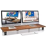 Nordik Large Dual Monitor Riser for 2 - Premium