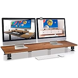 Nordik Large Dual Monitor Riser for 2 - Premium